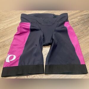 Pearl Izumi Triathlon Shorts Padded Hot Pink & Black - Womens M